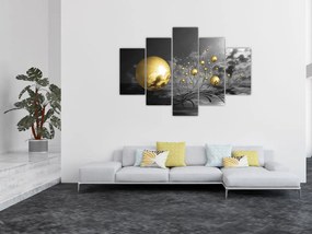 Tabloul bilelor în ocru (150x105 cm)