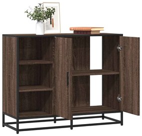 vidaXL Dulap, stejar maro, 92x35x76 cm, lemn prelucrat