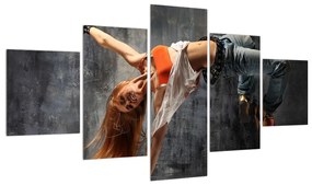 Tablou cu dansatoarea street dance (125x70 cm), în 40 de alte dimensiuni noi