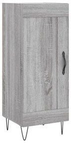 830442 vidaXL Servantă, gri sonoma, 34,5x34x90 cm, lemn compozit