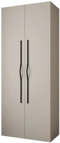Dulap de haine 100 cm Carmela 50-2 (Cașmir + Negru). 1126723