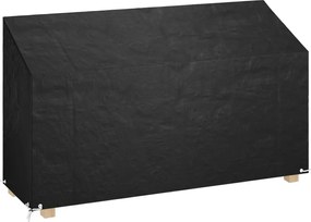 vidaXL Husă banchetă grădină, 12 ocheți, 210x70x70/88 cm, polietilenă