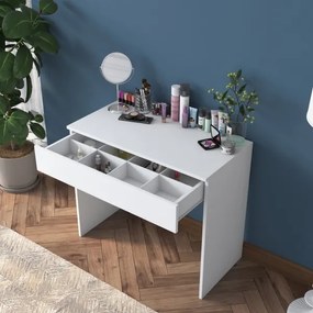 Birou de lucru RANI 90x76,8 cm alb