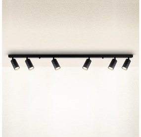 Brilagi - Plafonieră cu spoturi SELE DIAMANT 6xGU10/30W/230V negru