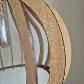 Lustră pe cablu TUCCI 1xE27/60W/230V stejar