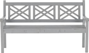Bancă de grădină din lemn, gri, 150 cm, FABLA