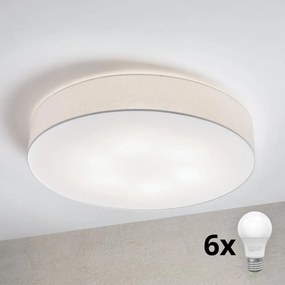 Brilagi - Plafonieră LED SIRIJA 6xE27/15W/230V, diametru 80 cm, albă