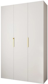 Dulap de haine 150 cm Carmela 40-4 (alb + Auriu). 1126654
