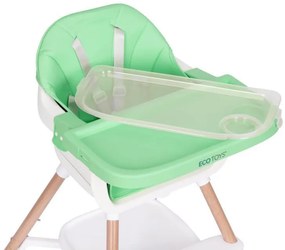 Scaun înalt pentru copii 2 în 1 verde