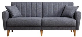 Canapea extensibilă KITO, 2 locuri, gri închis