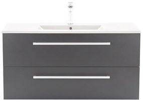 Dulap inferior Vario Clam 100 cu lavoar alb-antracit