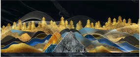 Tablou - Munții aurii (120x50 cm)
