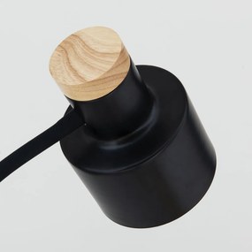 Lampa de podea cu spot directionabil Gili negru mat