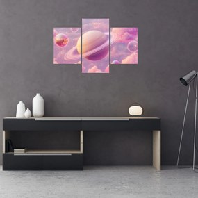 Tablou - Planetă roz (90x60 cm)