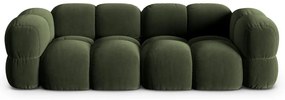Canapea verde cu tapițerie din catifea 250 cm Loretto – Cosmopolitan Design