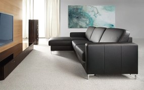 Colțar lemn masiv BASIC, 232 × 85 × 165 cm - Stânga