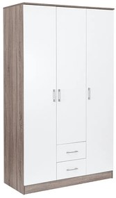 Dulap Miami 120x205 cm alb-stejar York