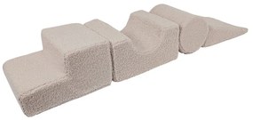 Teren de joacă din spumă gri 4 buc. din material textil înălțime 30 cm 45x170 cm Montessori – Meowbaby