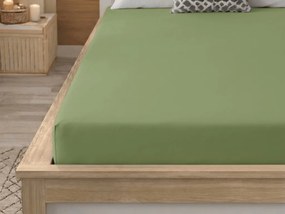 Cearsaf din microfibra MICROVELLE verde olive 90x200 cm