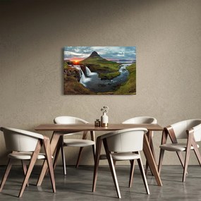 Tablou - Kirkjufell la apus (90x60 cm)
