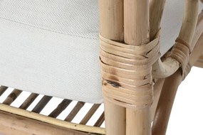 Canapea de exterior, 4 locuri, din bumbac si rattan, Luma
