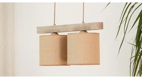 Lustră pe cablu Brilagi FOREST 2xE27/15W/230V pin/maro