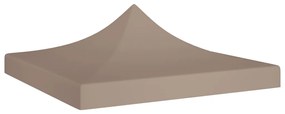 vidaXL Acoperiș pentru cort de petrecere, gri taupe, 3x3 m, 270 g/m²