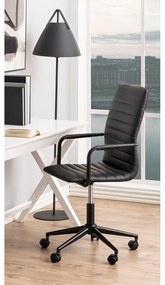 Scaun de birou pe roți Actona Wislow, negru