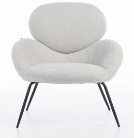 HR2045 Scaun Gri Boucle cu Bază Neagră