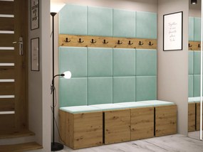 Mobilier Hol Timothy V (Stejar artisan + Stejar artisan + Negru) (Manila 11). 1059929