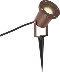 Spot modern de grădină maro rugină, cu cablu și ștecher 204cm IP65 - Basic