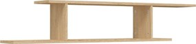 vidaXL Raft TV cu montaj pe perete, stejar sonoma, 125x18x23 cm, PAL