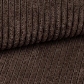 PROMO Set de canapea in forma de U SMART COSARO maro inchis 295x140 cm calitate secundara