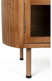 Comodă TV în culoare naturală din lemn de arbore de cauciuc 150x55x38 cm Yaz – White Label