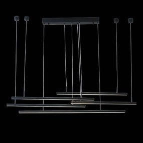 Lustra LED dimabila design modern Merlo black ZZ AZ3184