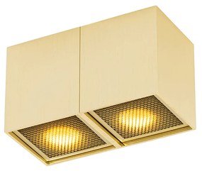 Spot de design auriu cu 2 lumini - Qubo Honey