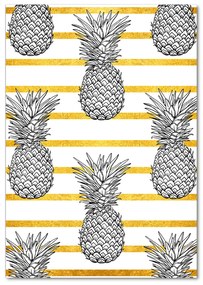 Tablou Printat Pe Sticlă benzi de ananas