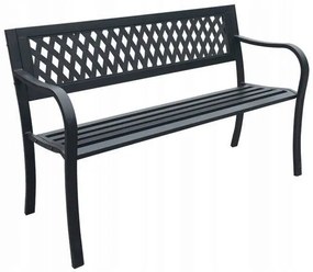 Banca de gradina, spatar structura plastic, 125x53x77 cm, Monica