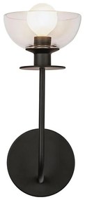 Lampă de perete Alora Mood ALM-SYLVIA-1WB-BK-CL SYLVIA 1xE14/40W/230V negru