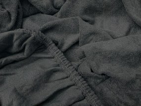 Cearsaf frotté MOLTON antracit 90 x 200 cm