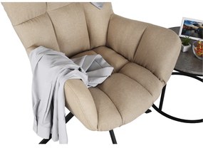 Scaun de design ţesătură bej, KOMODO
