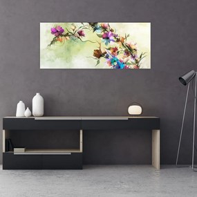 Tablou - Pictua cu flori (120x50 cm)