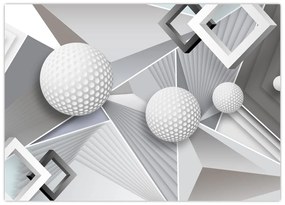 Tablou pe sticlă geometric abstract (70x50 cm)