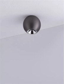 Spot LED aplicat diametru 8,5cm NANO argintiu, NVL-9052031