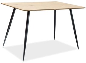 Masa de bucaterie Remus 120 x 80 cm, stejar / negru