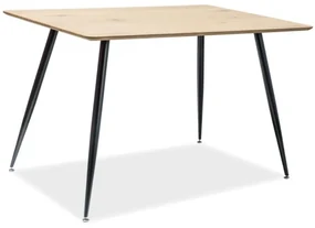 Masa de bucaterie Remus 120 x 80 cm, stejar / negru