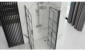 Cabina de dus dreptunghiulara cu usi pliabile Rea Molier 80x90 negru