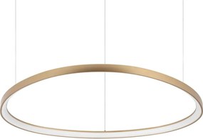 Ideal Lux - GEMINI lustră LED suspendată pe cablu, 78W/230V, 2700K, diam. 105 cm, CRI 90, alamă