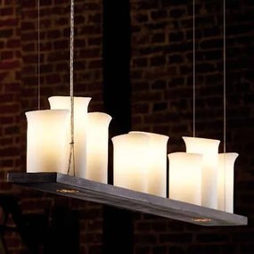 Lustra din fier forjat cu 8 surse de lumina, HL 2509