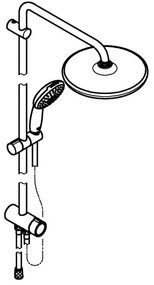 GROHE 26989001 - Sistem de duș VITALIO START SYSTEM 250 390 mm, crom lucios
